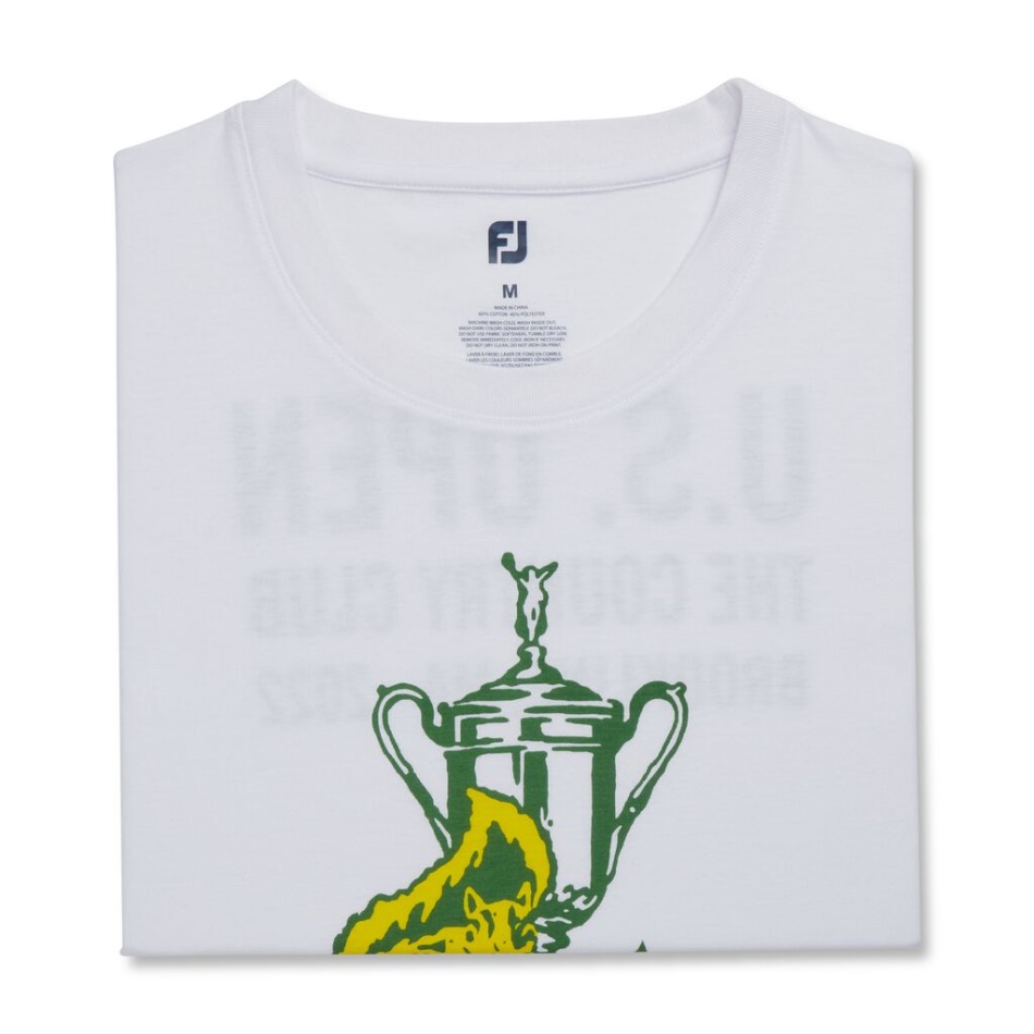 Footjoy Branco Pt 2022 U.s. Open Squirrel Graphic Tee-estilo Da Temporada Anterior