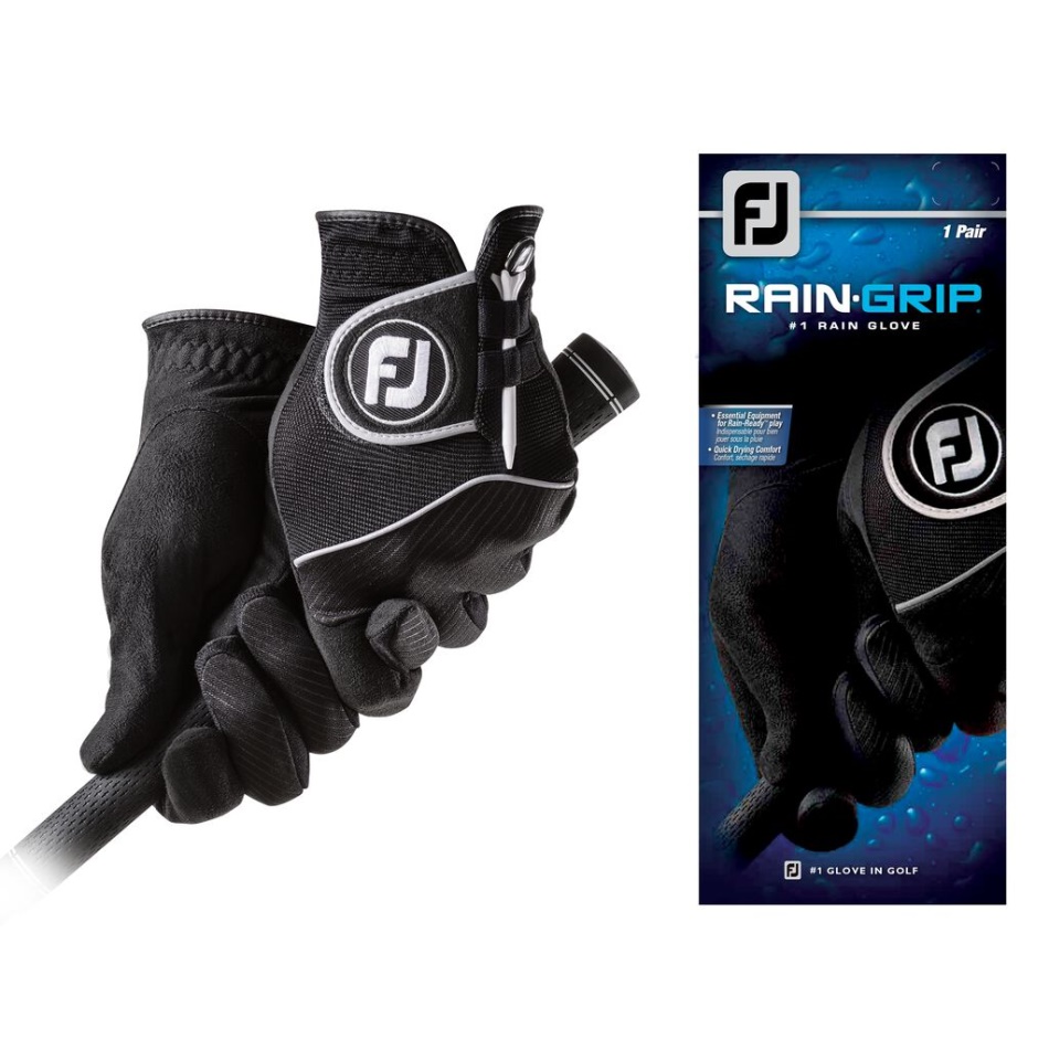 Par De Raingrip Preto Footjoy Pt