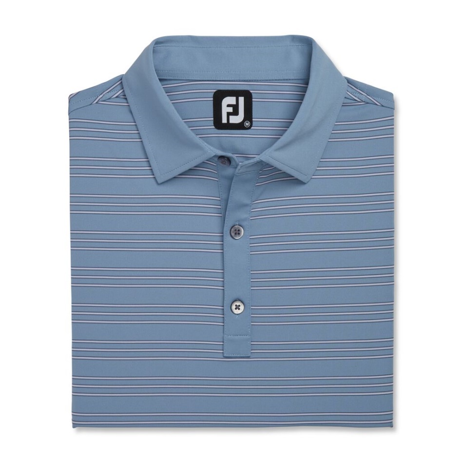 Trio Stripe Lisle Auto Colar Denim Footjoy Pt