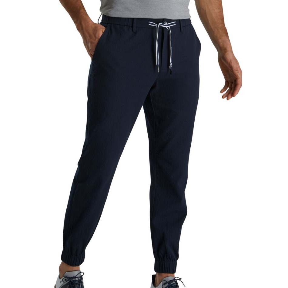 Seersucker Camp Jogger Footjoy Pt Navy