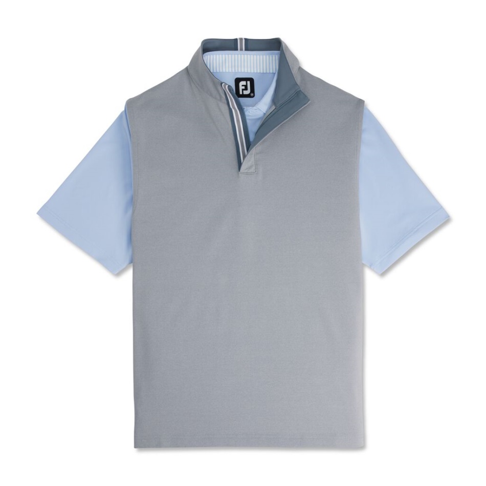 Camisa Elástica Footjoy Pt Urze Cinza - Estilo Da Temporada Anterior