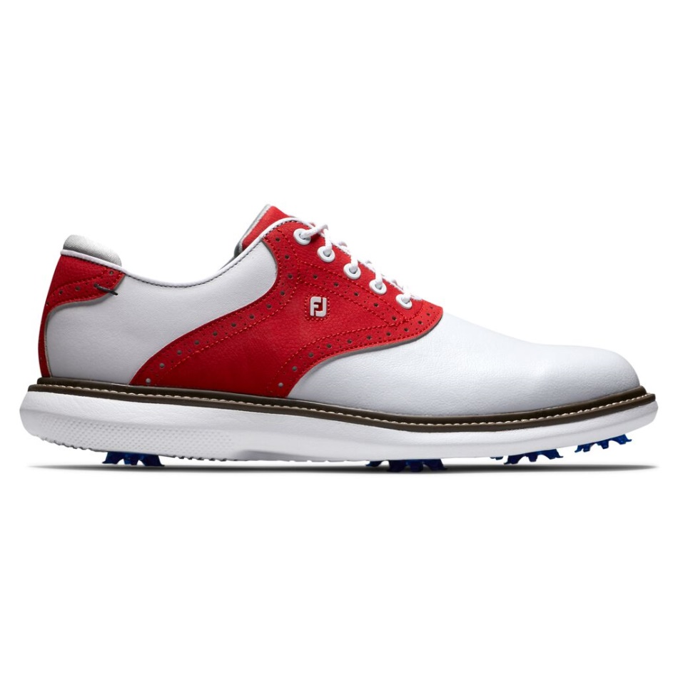Footjoy Pt Tradições Branco-vermelho