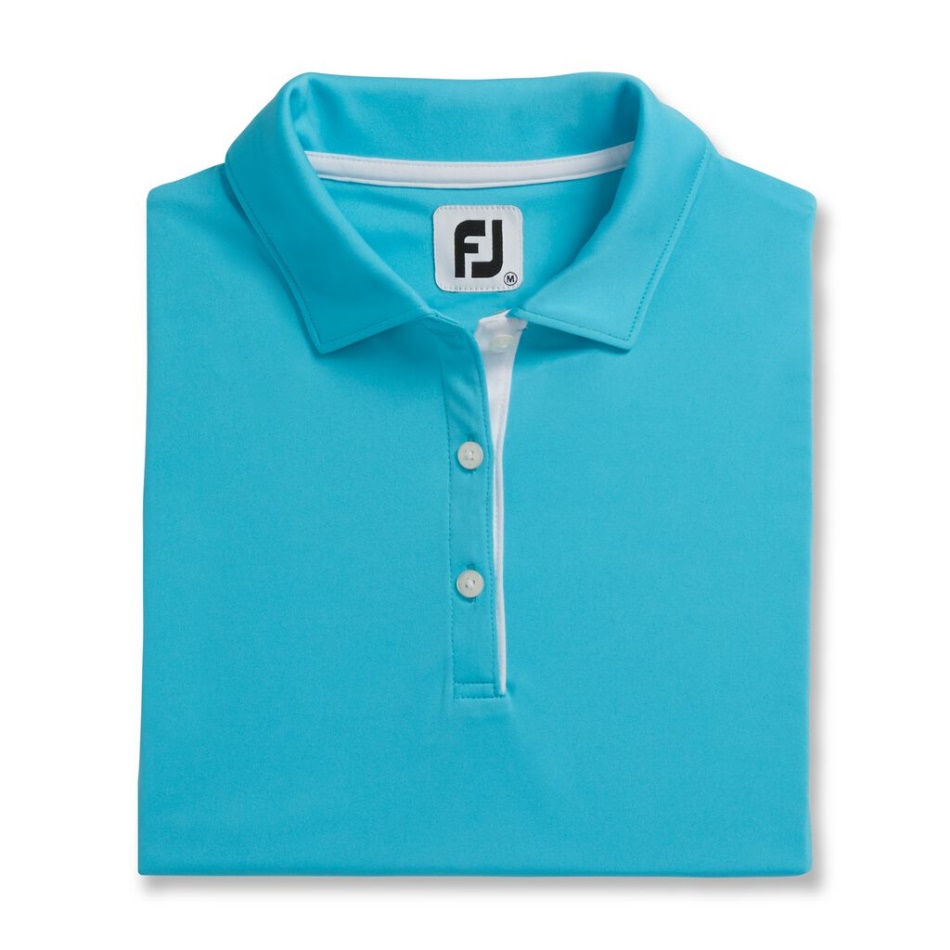 Footjoy Pt Aqua Prodry Interlock Camisa Sem Mangas Gola De Malha Feminina - Estilo Da Temporada Anterior