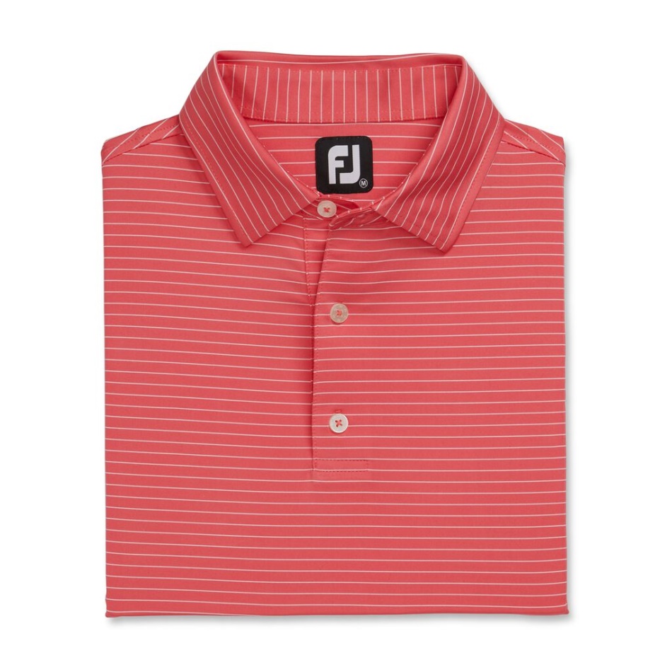 Flamingo-branco Footjoy Pt Lisle Clássico Listra De Lápis