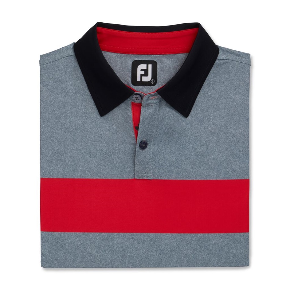 Faixa No Peito De 2 Botões Com Guarnição Carvão Urze-vermelho-preto Footjoy Pt