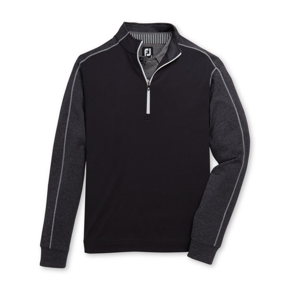 Footjoy Pt Tonal Heather Mid-layer Preto