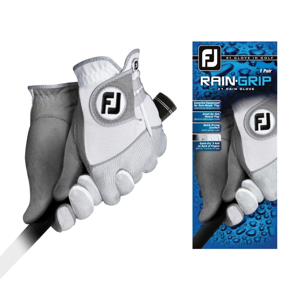 Par De Raingrip Branco-cinza Footjoy Pt