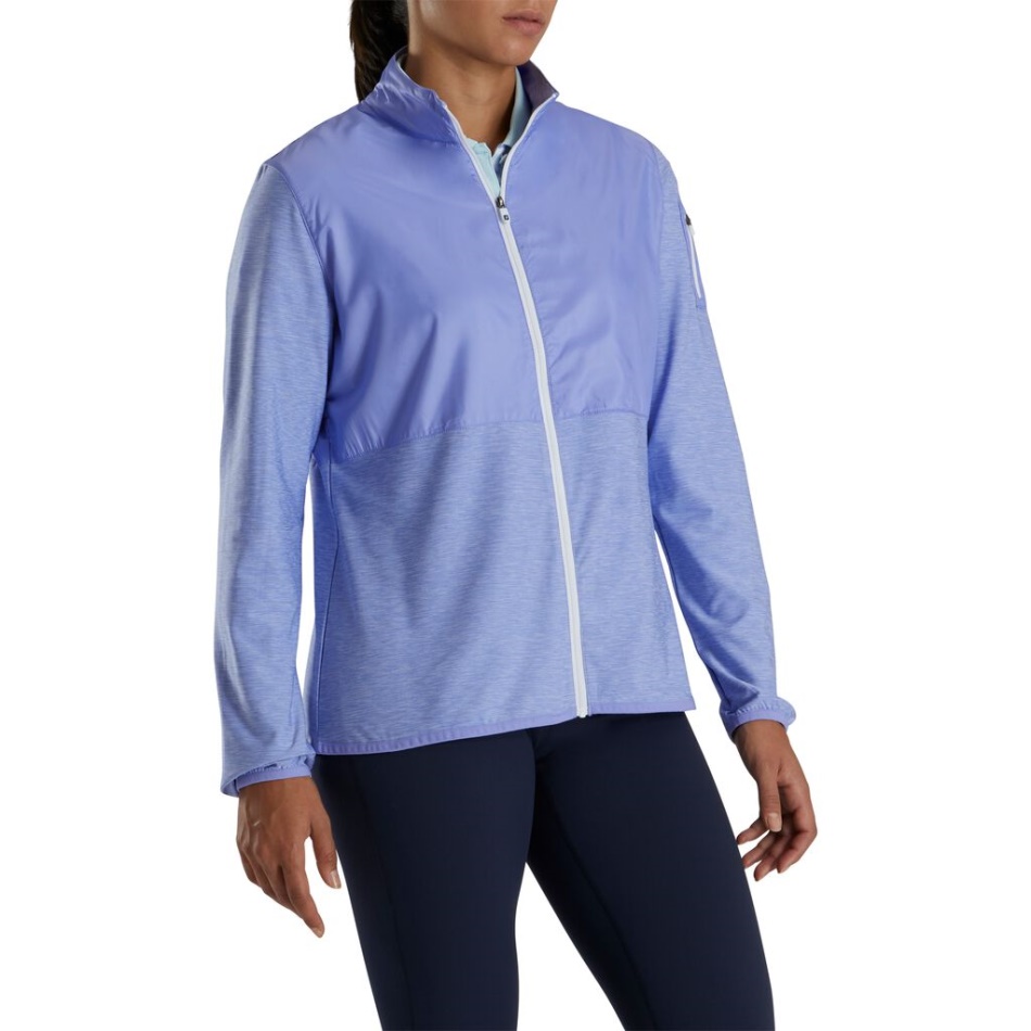 Footjoy Pt Violeta Full-zip Space Dye Mid-layer Feminino