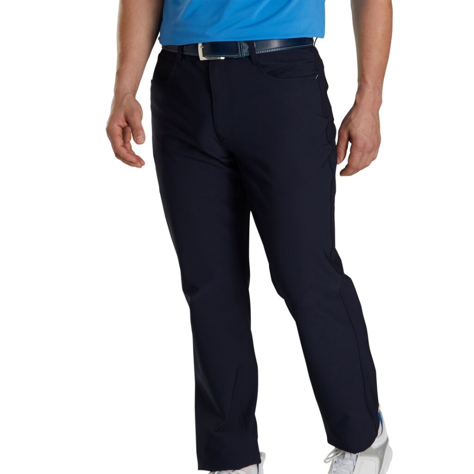 Calça Footjoy Pt Azul Marinho Com 5 Bolsos