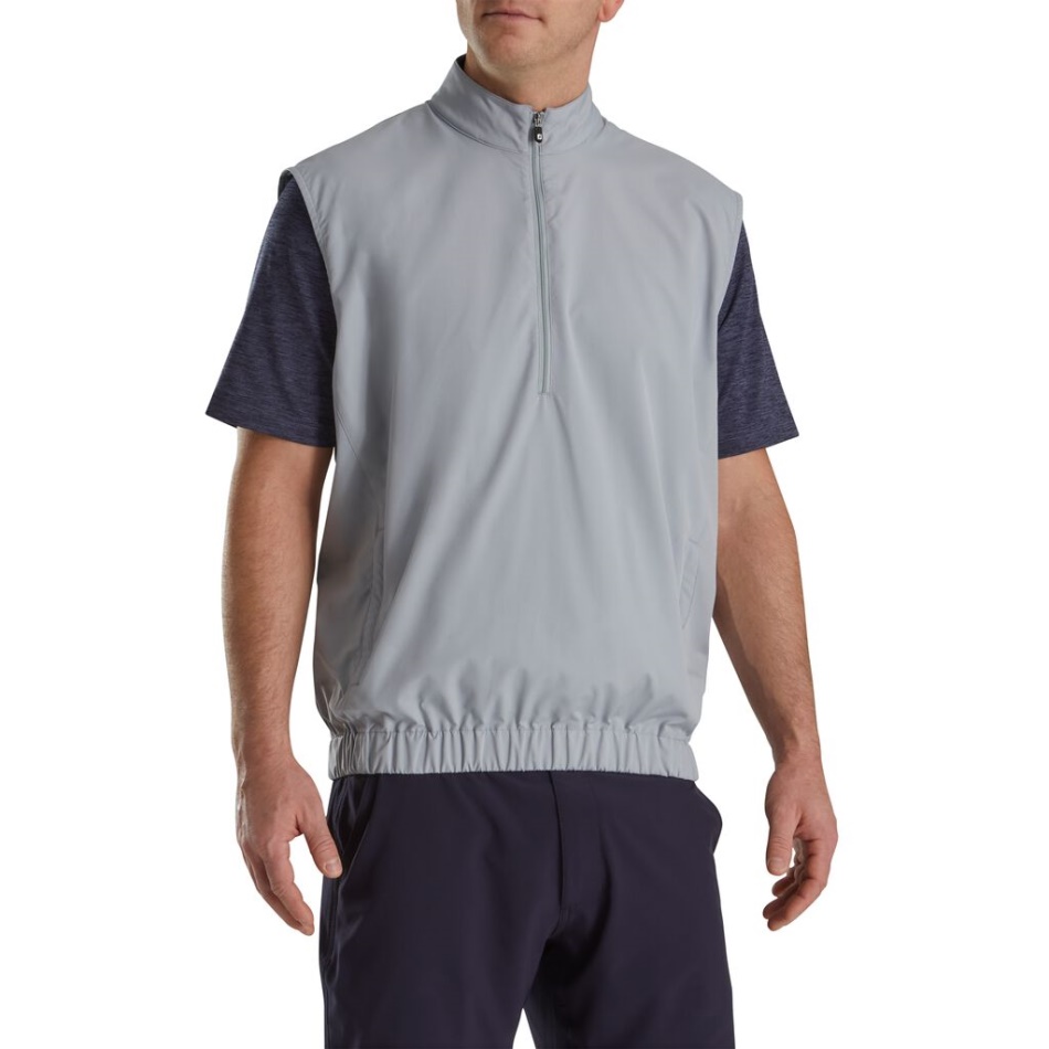 Colete Windshirt Footjoy Pt Cinza