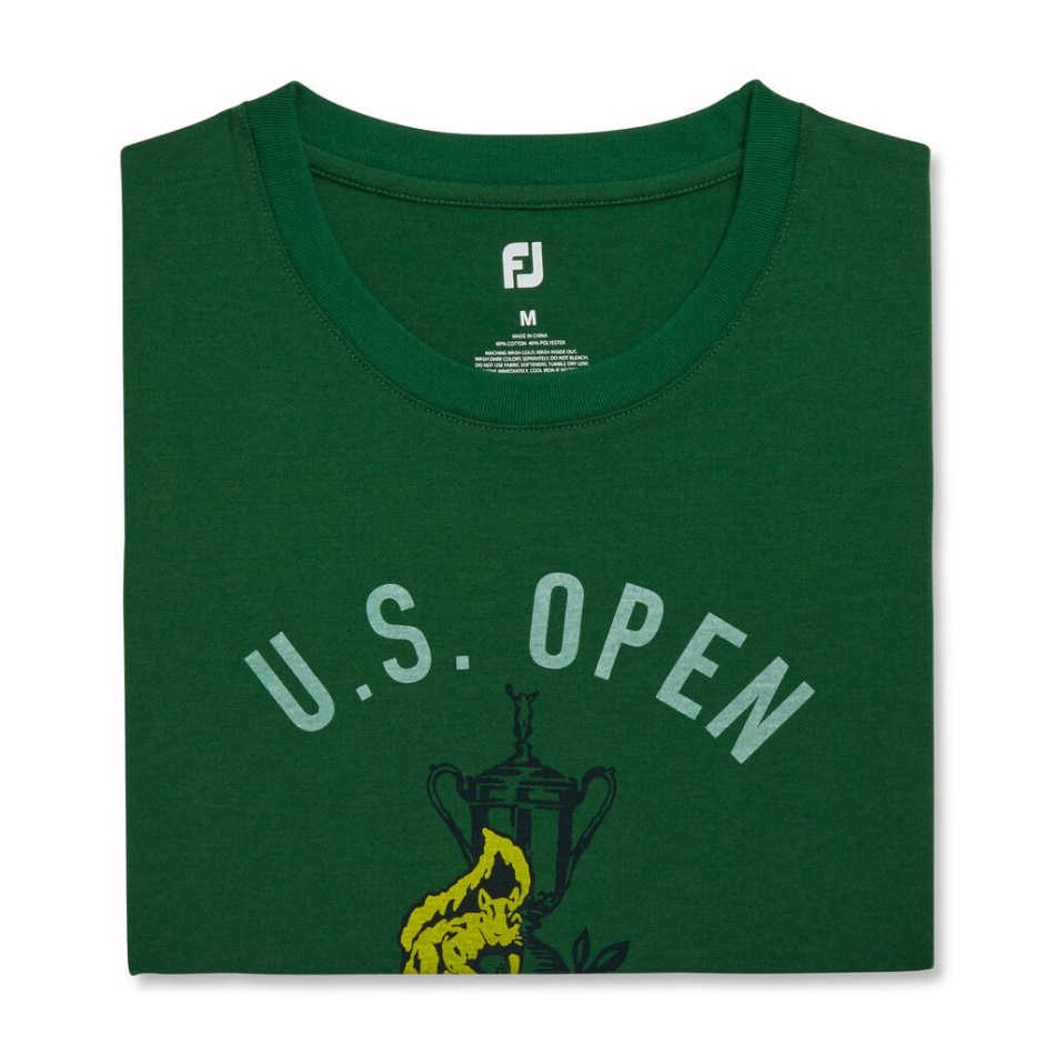 Footjoy Pt Verde Escuro 2022 Us Open Date Gráfico Estilo Da Temporada Anterior