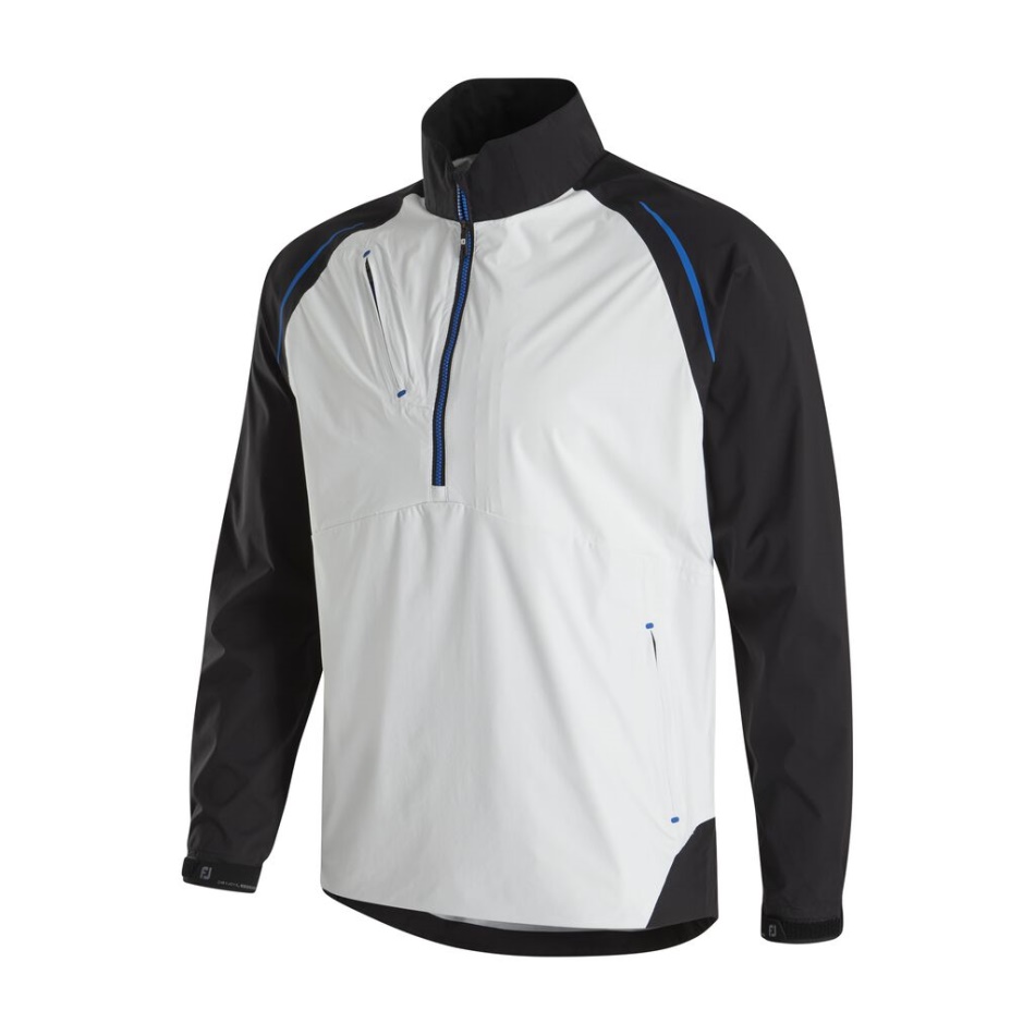 Preto-branco-royal Select Ls Camisa De Chuva Estilo Da Temporada Anterior Footjoy Pt