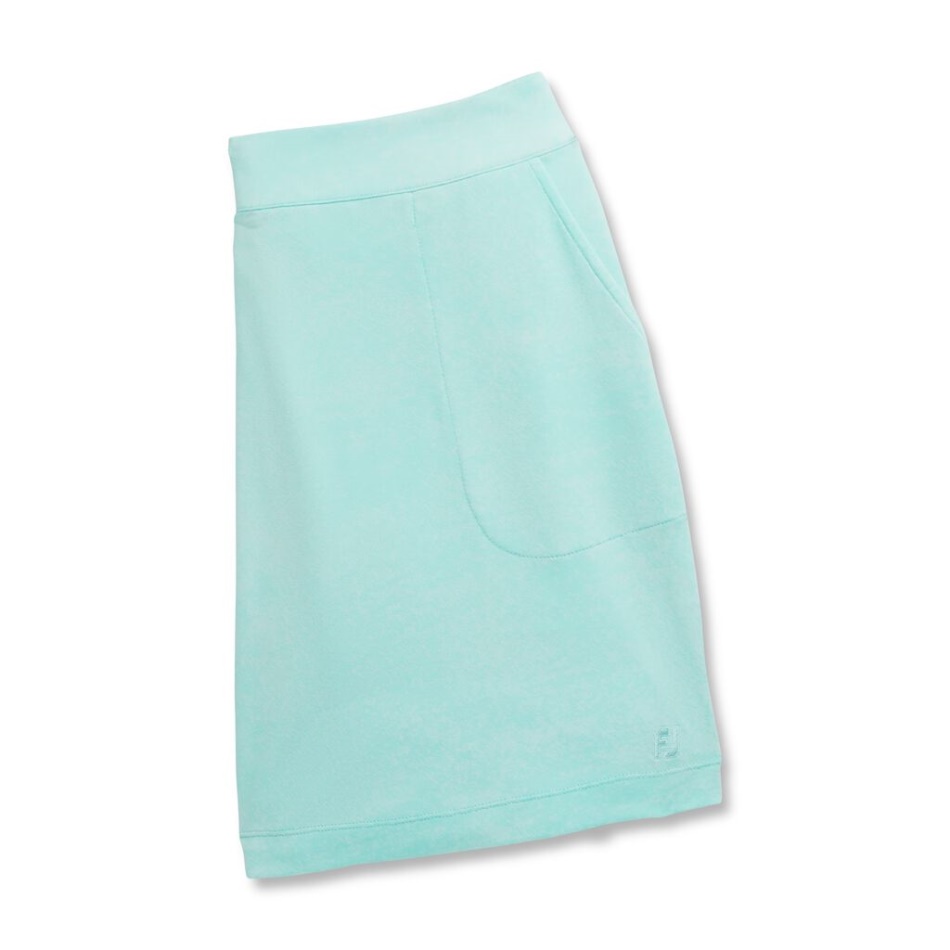 Skort De Tricô Jacquard Feminino Estilo Da Estação Anterior Aquamarine Footjoy Pt